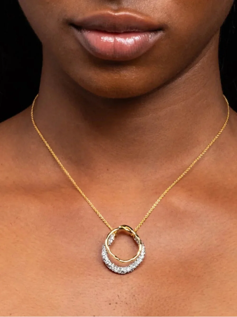 Alexis Bittar Solanales Gold Crystal Orbit Necklace